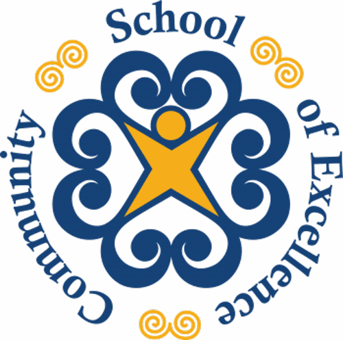 Community School of Excellence Boys Volleyball logo